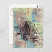 Art carte de Californie (Devant / Derrière)