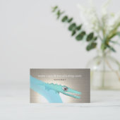 Art Carte de visite crocodile (Debout devant)