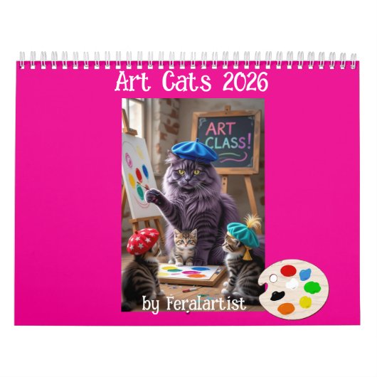 Art Cats Calendar Kalender (Hoes)
