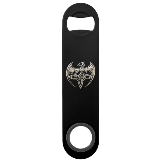 Art Célèbre De La Trine Du Dragon Argent Et Noir (Devant)