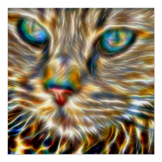 Art. Chat 20" x 20", Poster Paper (Semi-Gloss) (Devant)