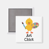 Art Chick Magnet Magneet (Voorkant / Achterkant)