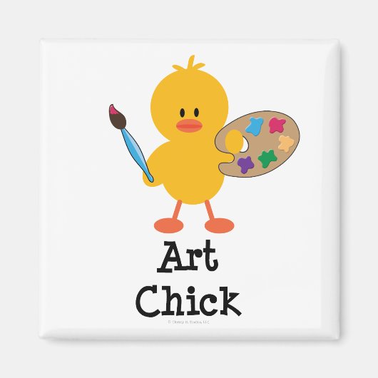 Art Chick Magnet Magneet (Voorkant)