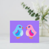Art Chicken Briefkaart (Staand voorkant)