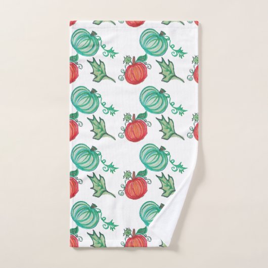 Art Citrouille d'automne (Serviette à main)