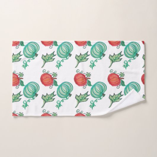 Art Citrouille d'automne (Serviette à main)