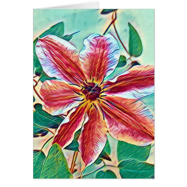 Art Clematis coloré (Devant)