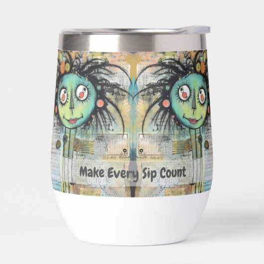 Art collage dame 10 (Links)