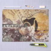Art Collage Guitar Music 34 15x20-decoupage Tissuepapier (Craft)