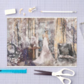 Art Collage Romantic Woman 37 Ontkoppeling Tissuepapier (Craft)