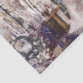 Art Collage Romantic Woman 37 Ontkoppeling Tissuepapier (Detail)