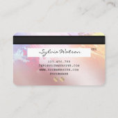 Art coloré Abstrait Style carte de crédit Monogram (Dos)