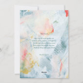 Art coloré Noël Fête Photo Carte de voeux (Dos)