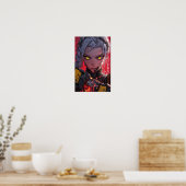 Art Concept de style Anime sur affiche Arrière - p (Cuisine)