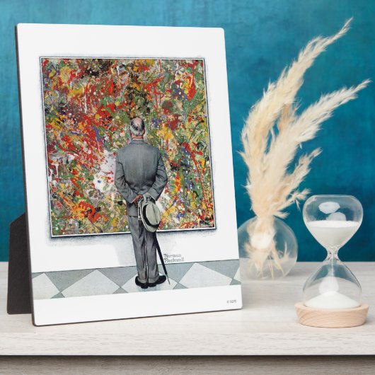 Art Connoisseur van Norman Rockwell Fotoplaat (Zijkant)