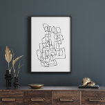Art contemporain Abstrait en noir et blanc<br><div class="desc">Illustration contemporaine d'art moderne avec dessin abstrait en noir et blanc.</div>