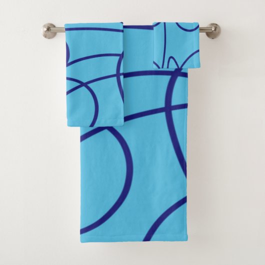 Art contemporain en bleu (En situation)