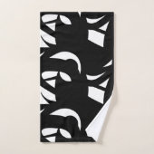 Art contemporain noir et blanc (Serviette à main)