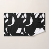 Art contemporain noir et blanc (Serviette à main)