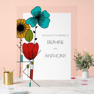 Art contemporain Nouveau Floral Mariage