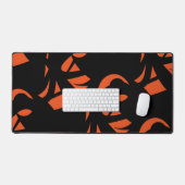 Art contemporain orange / Noir (Clavier et souris)
