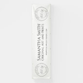 Art Craft Fair Tent Banner Custom Logo Valence (Verticaal)