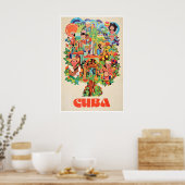Art cubain Affiche de voyage Cuba Impression de La (Cuisine)