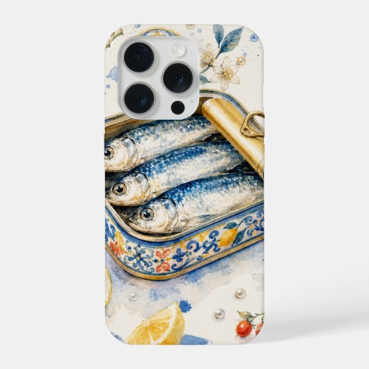 Art d'aquarelle de sardine sicilienne (Verso)