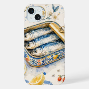 Art d'aquarelle de sardine sicilienne