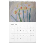 Art d'aquarelle florale par MintCake100 Calendrier (Mar 2027)