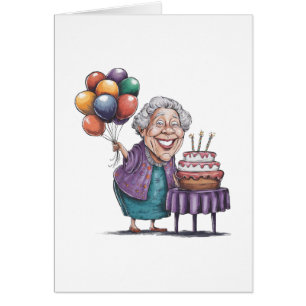 Art de ballon de fête d'anniversaire humoristique