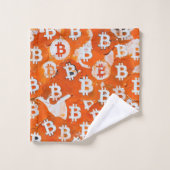 Art de Bitcoin (#1) peinture à l'huile (Gant de toilette)