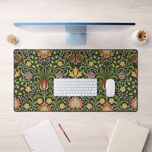 Art de carreaux floraux persans noirs de William M (Bureau 1)