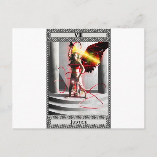 Art de carte de tarot de justice (Devant)