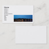 Art de carte de visite de rangée de péniche (Devant / Derrière)