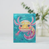 Art de carte postale Axolotl (Debout devant)