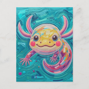 Art de carte postale Axolotl