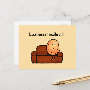 Art de carte postale de dessin animé de pomme de t