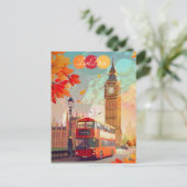 Art de carte postale de voyage à Londres, Art de v (Debout devant)
