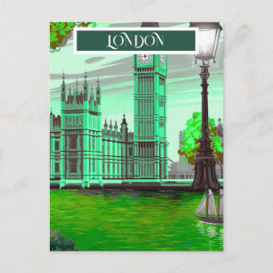 Art de carte postale de voyage à Londres, Art de v