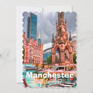 Art de carte postale de voyage à Manchester, Voyag