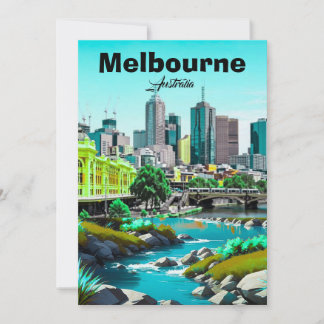 Art de carte postale de voyage à Melbourne, Art de