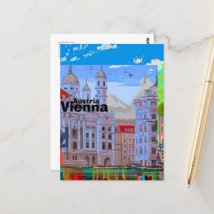 Art de carte postale de voyage à Vienne, Art de vo