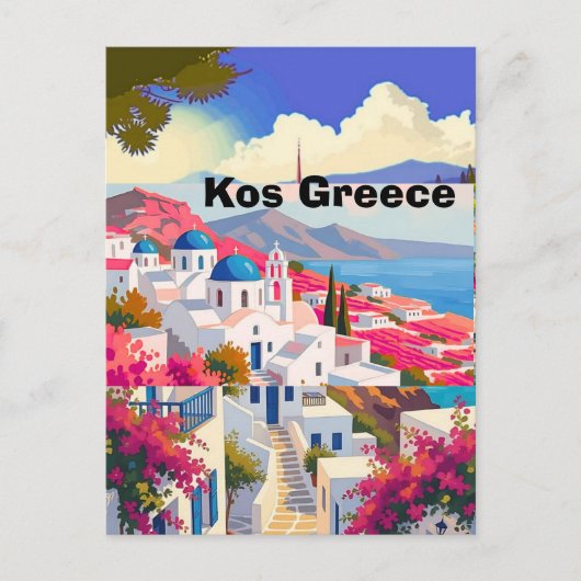 Art de carte postale de voyage de Kos, Kos Grèce A (Devant)