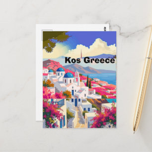 Art de carte postale de voyage de Kos, Kos Grèce A