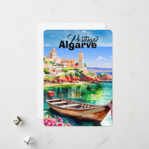 Art de carte postale de voyage en Algarve Portugal