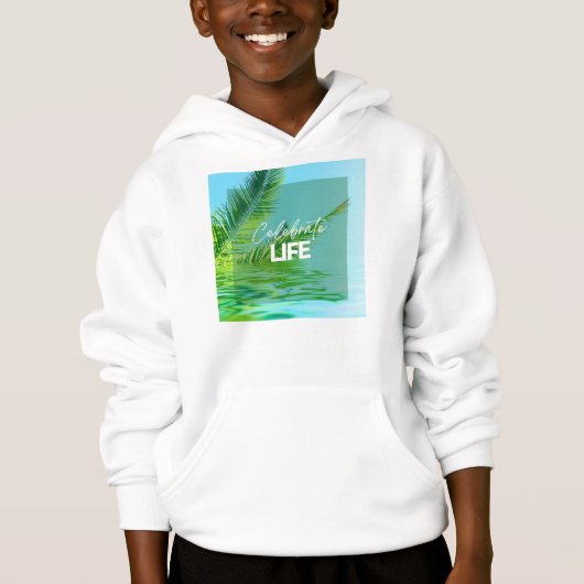 Art de "Célébrer la vie" Sweat - shirt à capuche & (Devant)