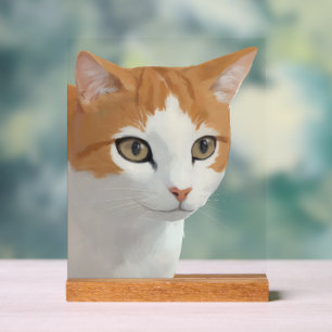 Art de chat roux adorable