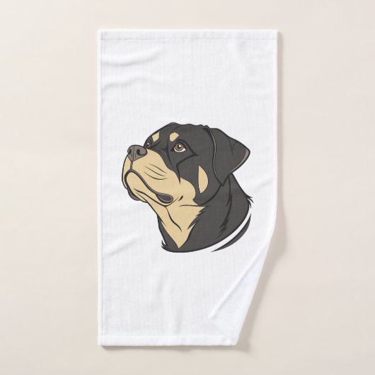 Art de chien Rottweiler (Serviette à main)