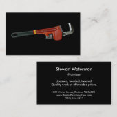 Art de clé de plombiers de cartes de visite de (Devant / Derrière)